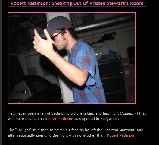 Rob spends the night with himself