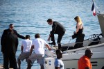 ROBERT PATTINSON steigt in Cannes aus einer&nbsp;Yacht