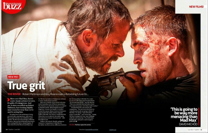 The Rover Robert Pattinson film-horz
