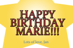 marie birthday