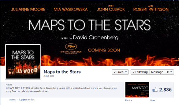 MapsToTheStars FB page